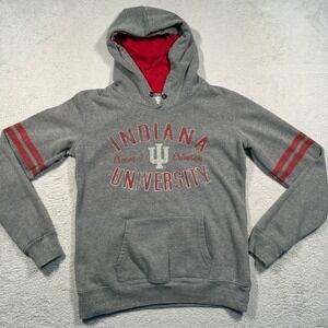 Top of the World Indiana University Hoosiers IU Hoodie Sweatshirt Women M Gray